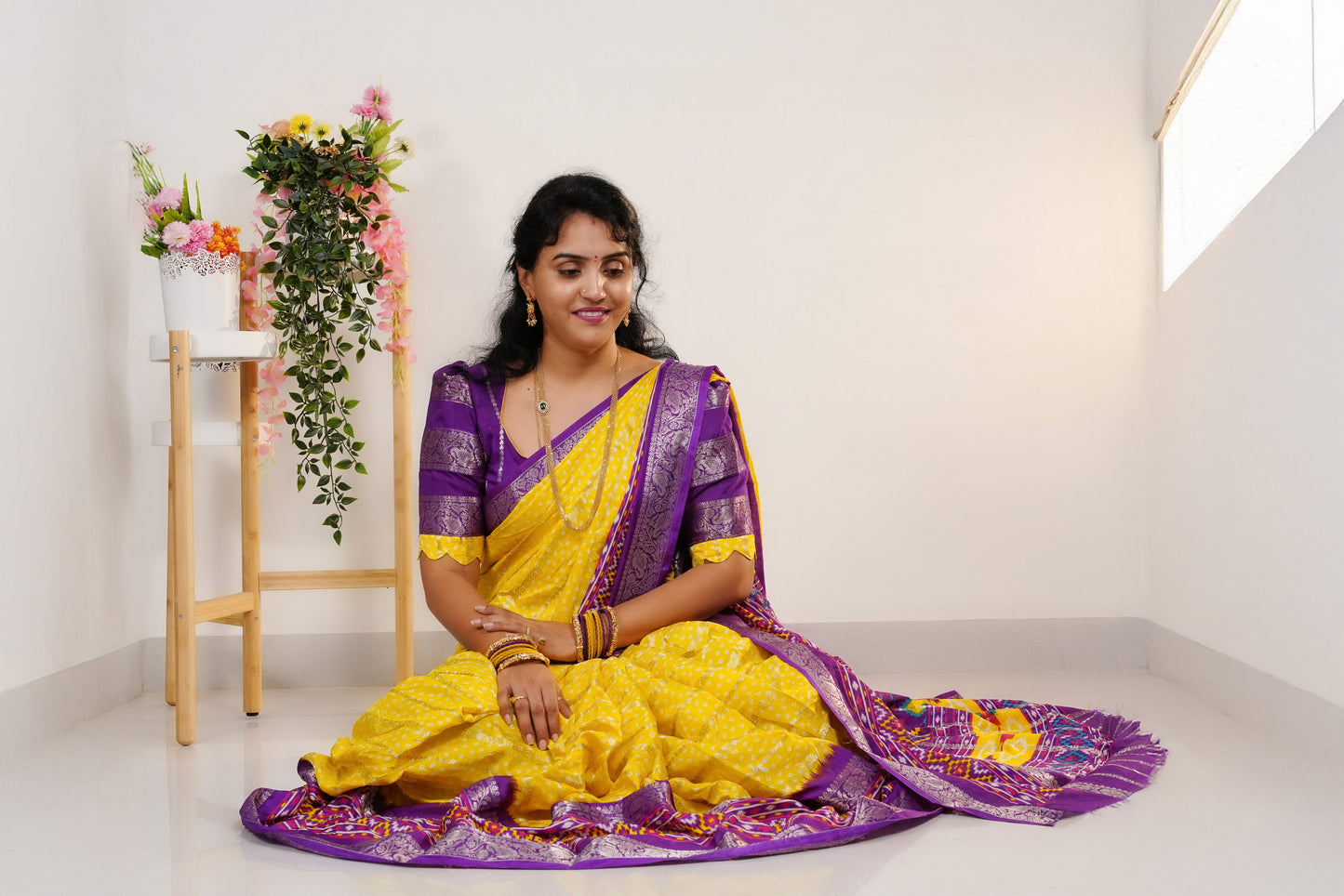 Pochampalli matka silk saree-SLS46