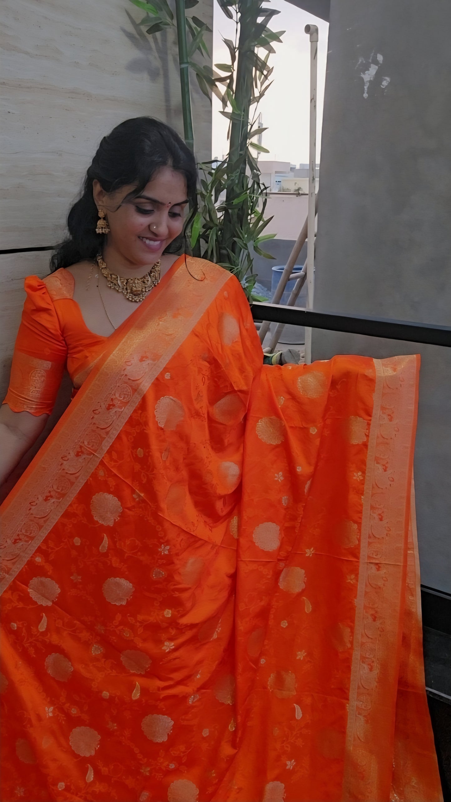 Banarasi Mushroom silk saree- SLS43