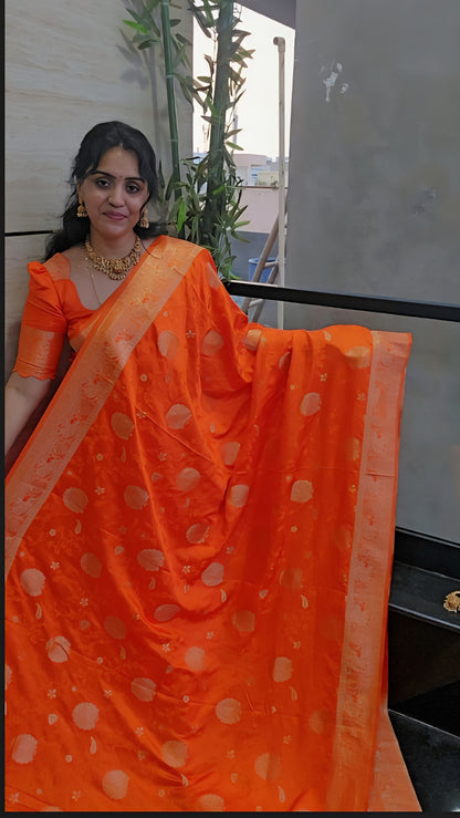 Banarasi Mushroom silk saree- SLS43