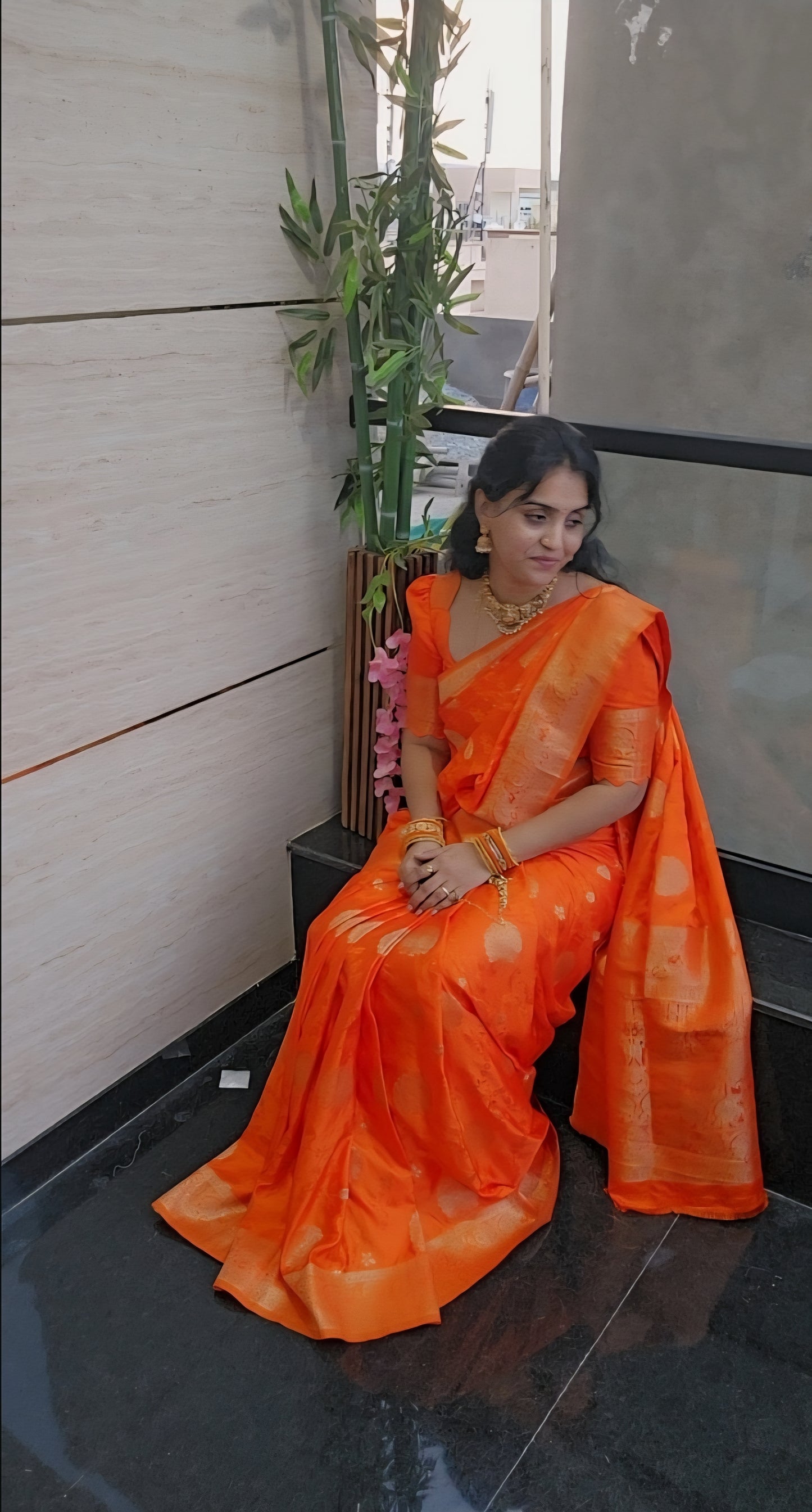 Banarasi Mushroom silk saree- SLS43