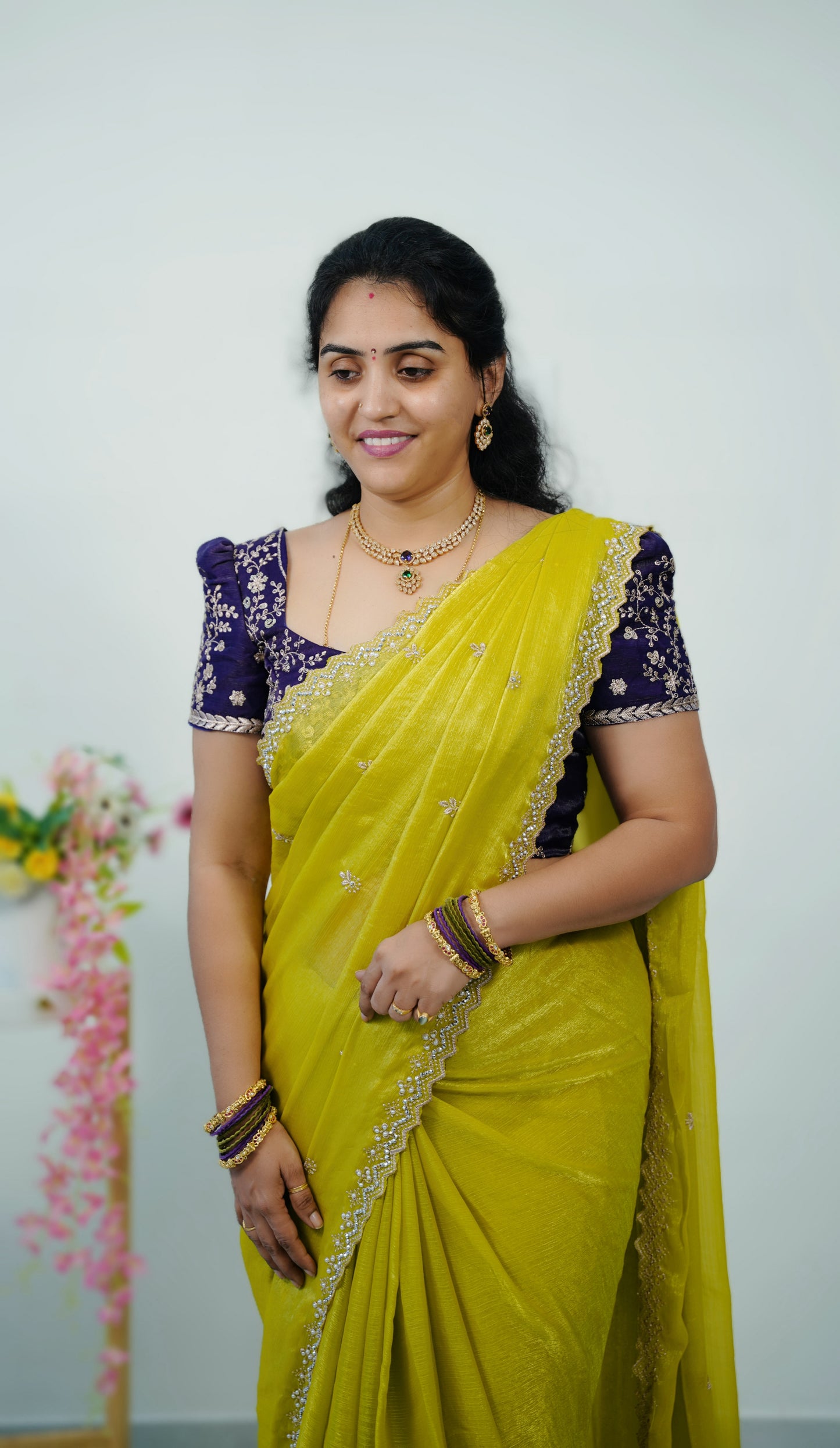 Space silk heavy work blouse-SLS31