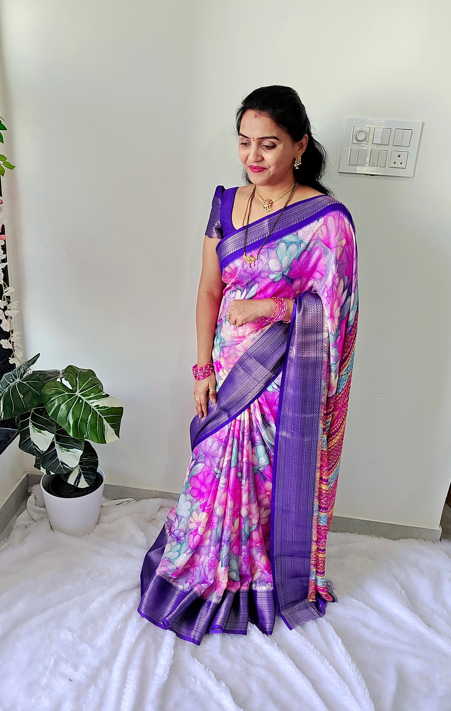 Saree un stiched blouse code SLS 372