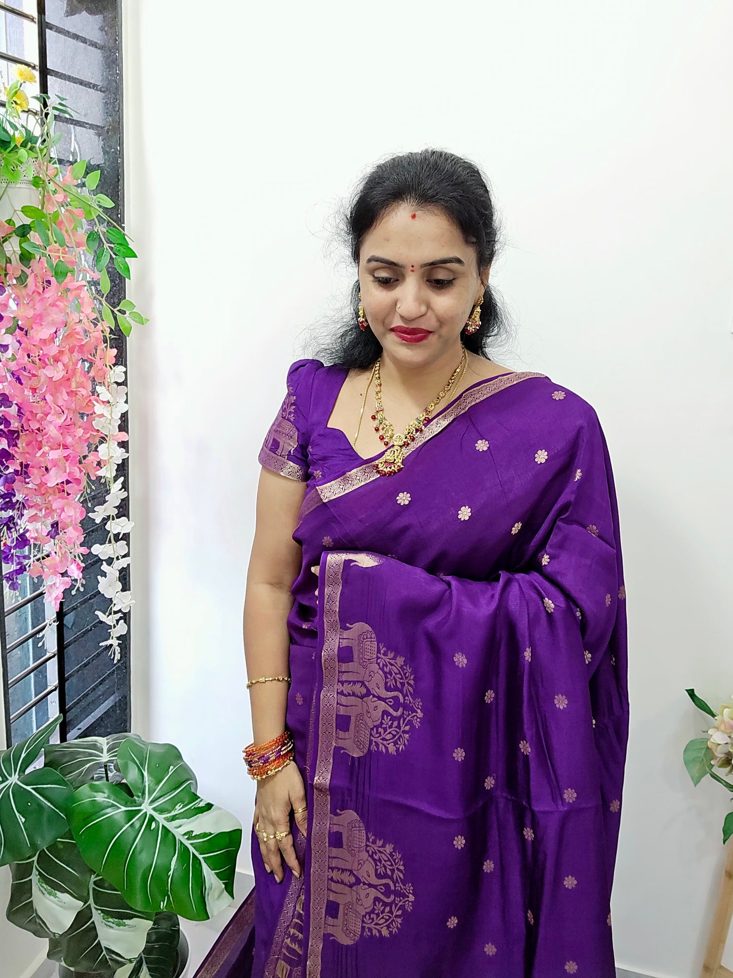Saree un stiched blouse code SLS 376