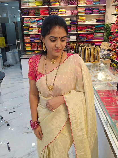Saree un stiched blouse code SLS 675