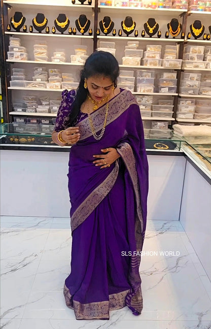 Saree un stiched blouse code SLS 730