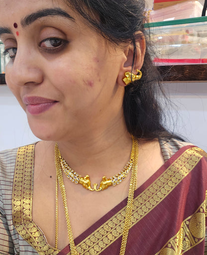 Neck set with earrings code SLS 839J