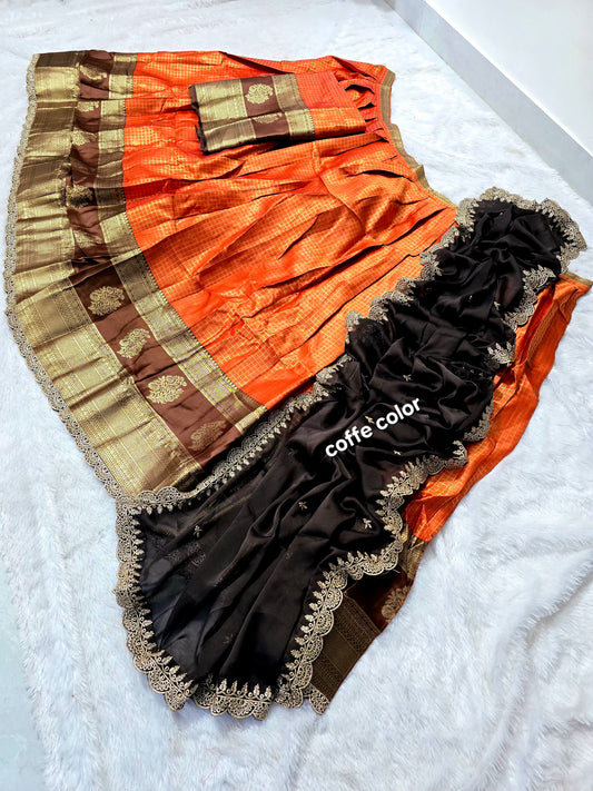 Sami stiched Lehanga set  code SLS 601