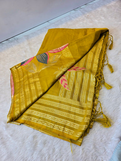 Saree un stiched blouse code SLS 614