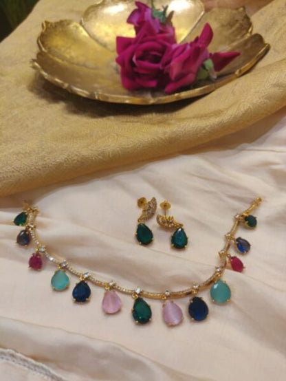 Neck set with earrings Code SLS 301 J
