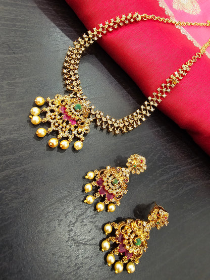 Neck set with earrings rings code SLS 173J