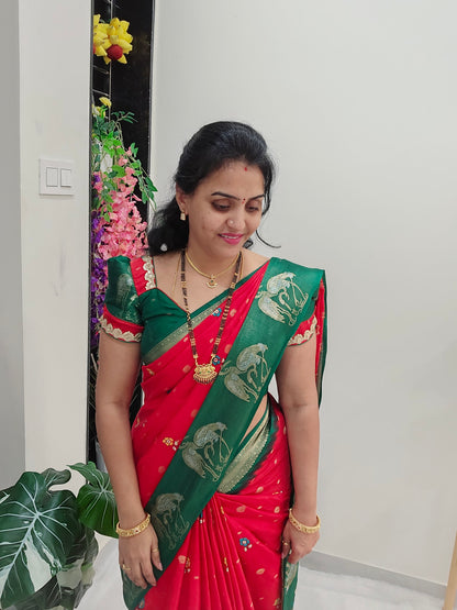 Saree un stiched blouse Code SLS 244