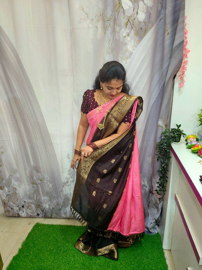 Saree un stiched blouse code SLS 486