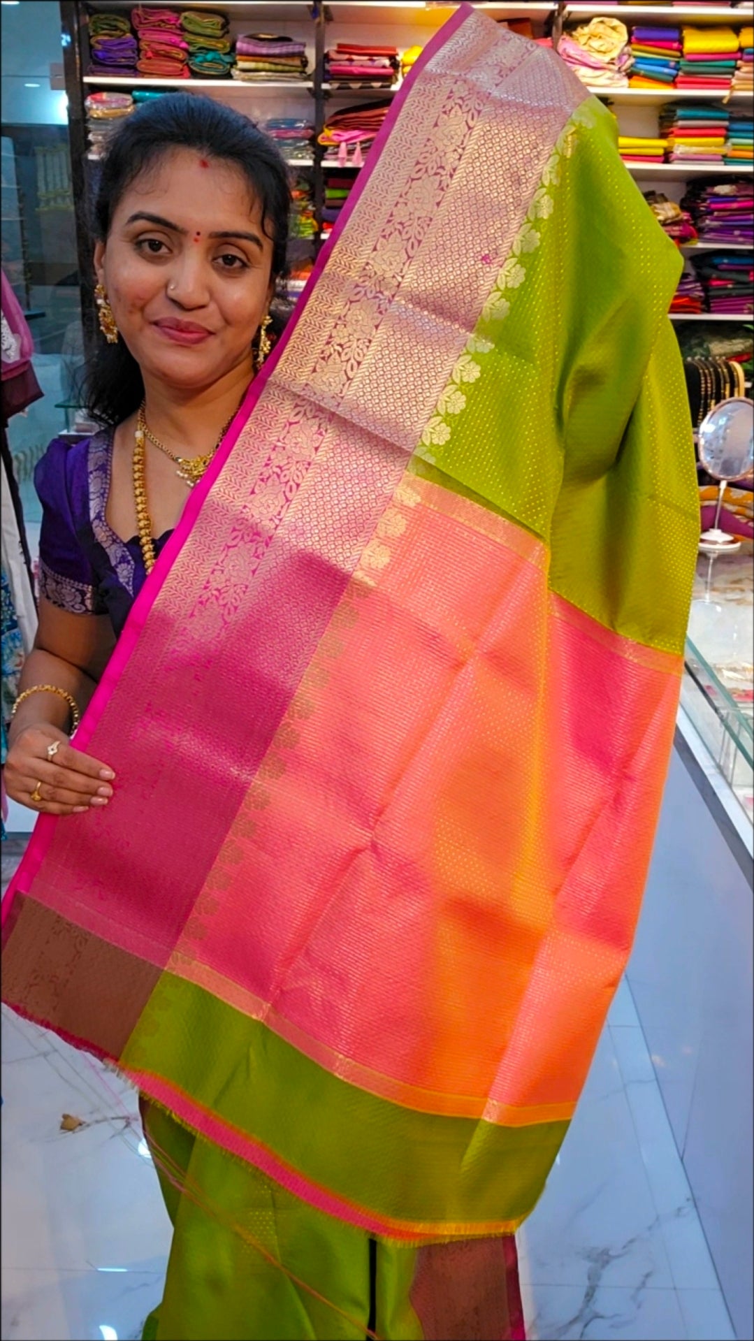 Saree un stiched blouse code SLS 542