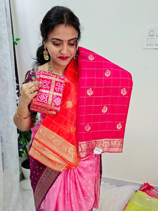 Saree un stiched blouse code SLS 437