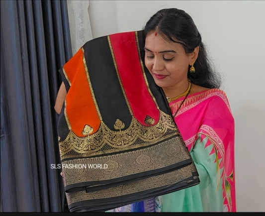 Saree un stiched blouse code SLS 521