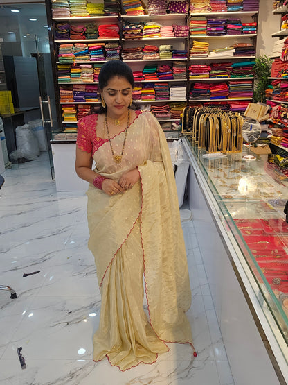 Saree un stiched blouse code SLS 675