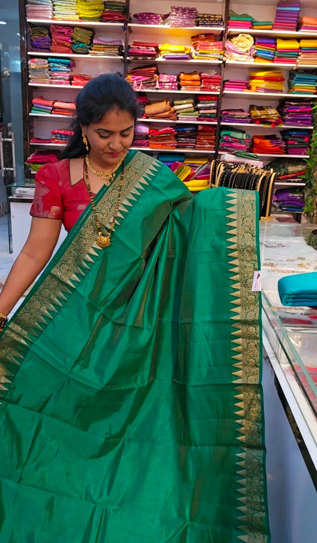 Saree un stiched blouse code SLS 537