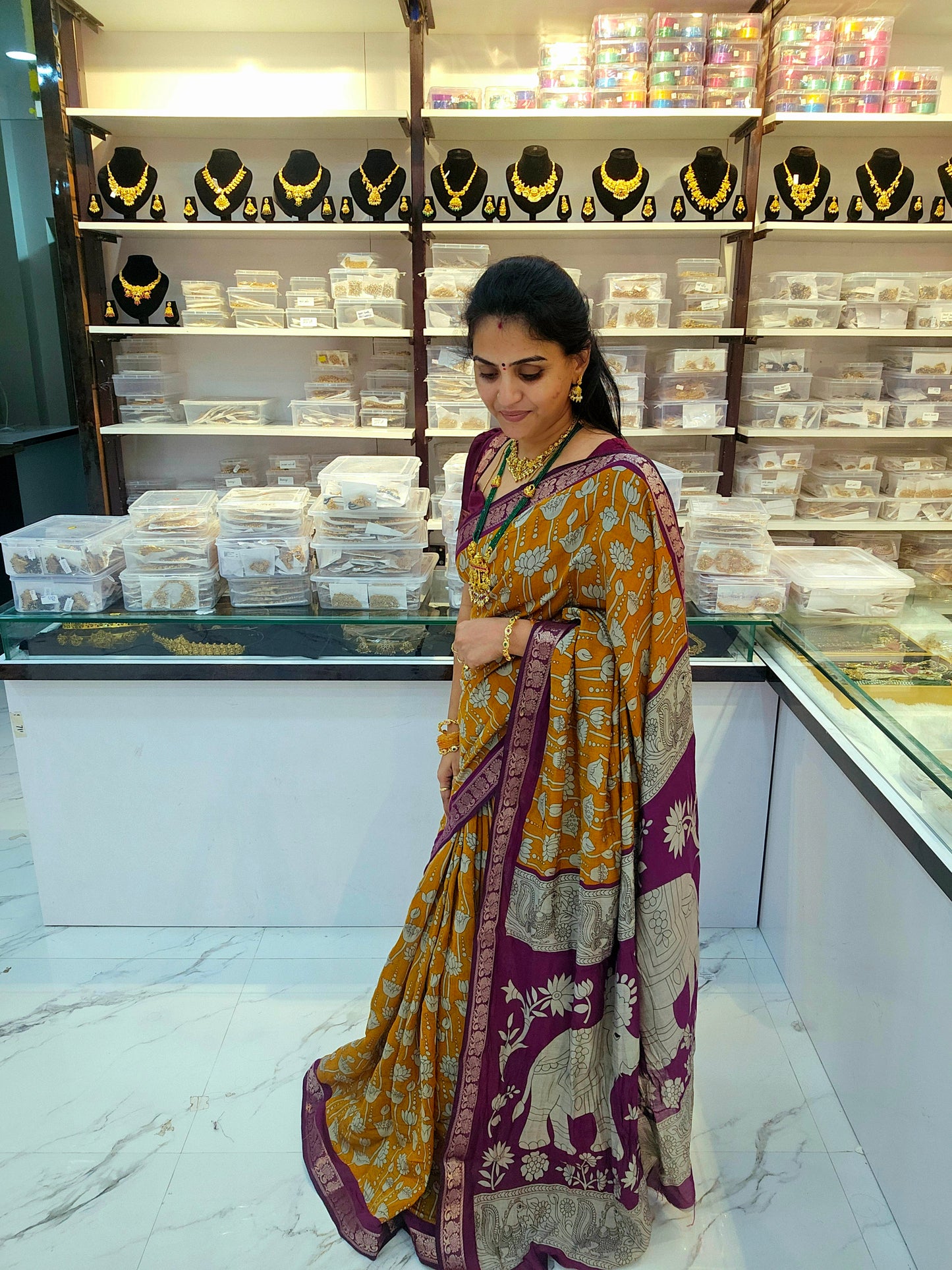 Saree un stiched blouse code SLS 709