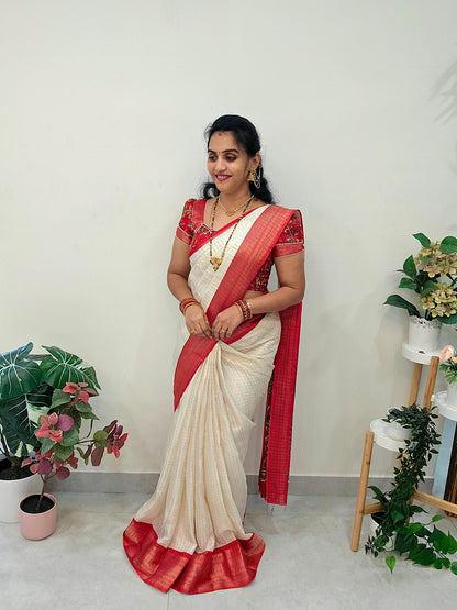 Saree un stiched blouse code SLS 257