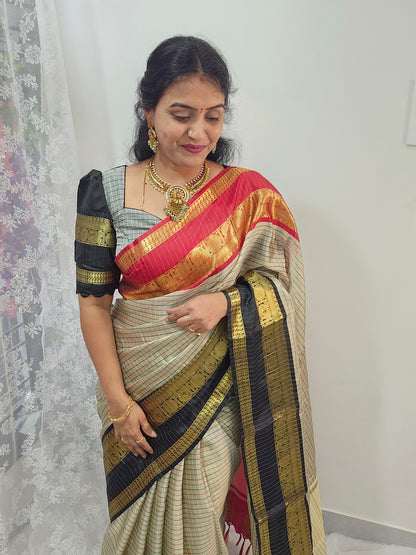 Saree un stiched blouse code SLS 543