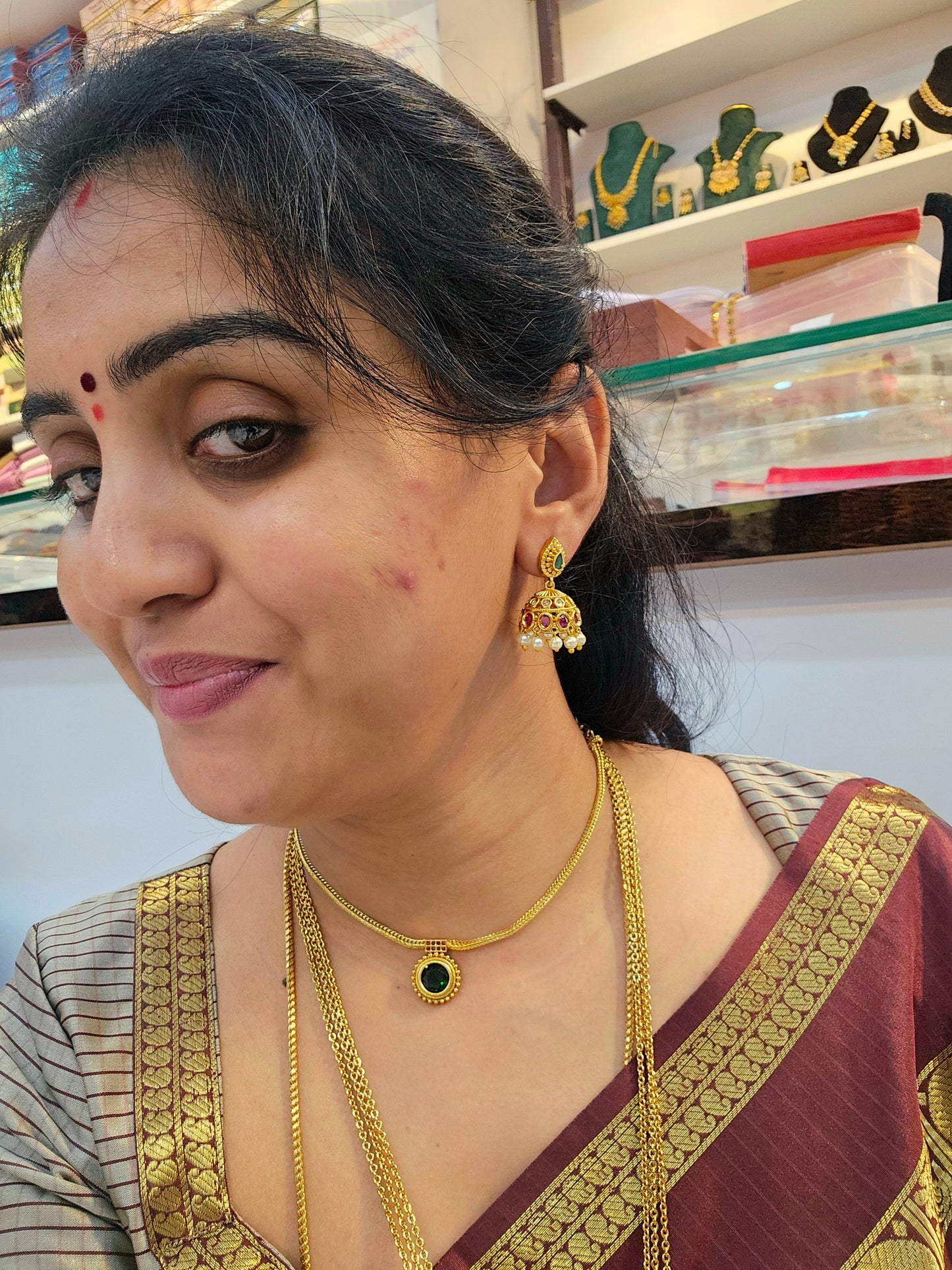 Neck set with earrings code SLS 547J