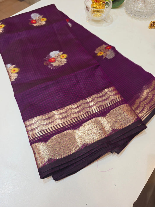 Saree un stiched blouse  Code SLS 228