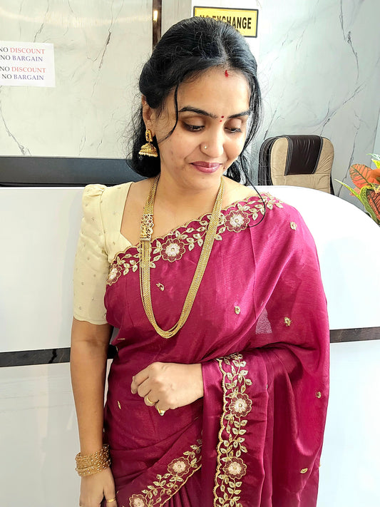 Code SLS 217 saree un stiched blouse