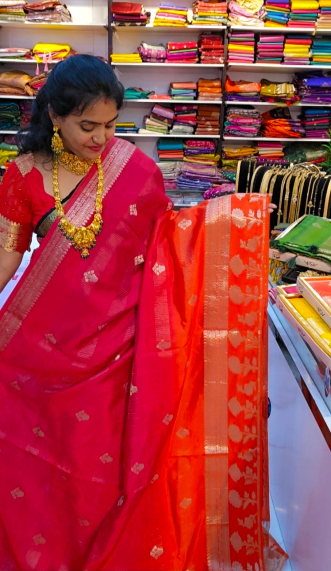 Saree un stiched blouse code SLS 527
