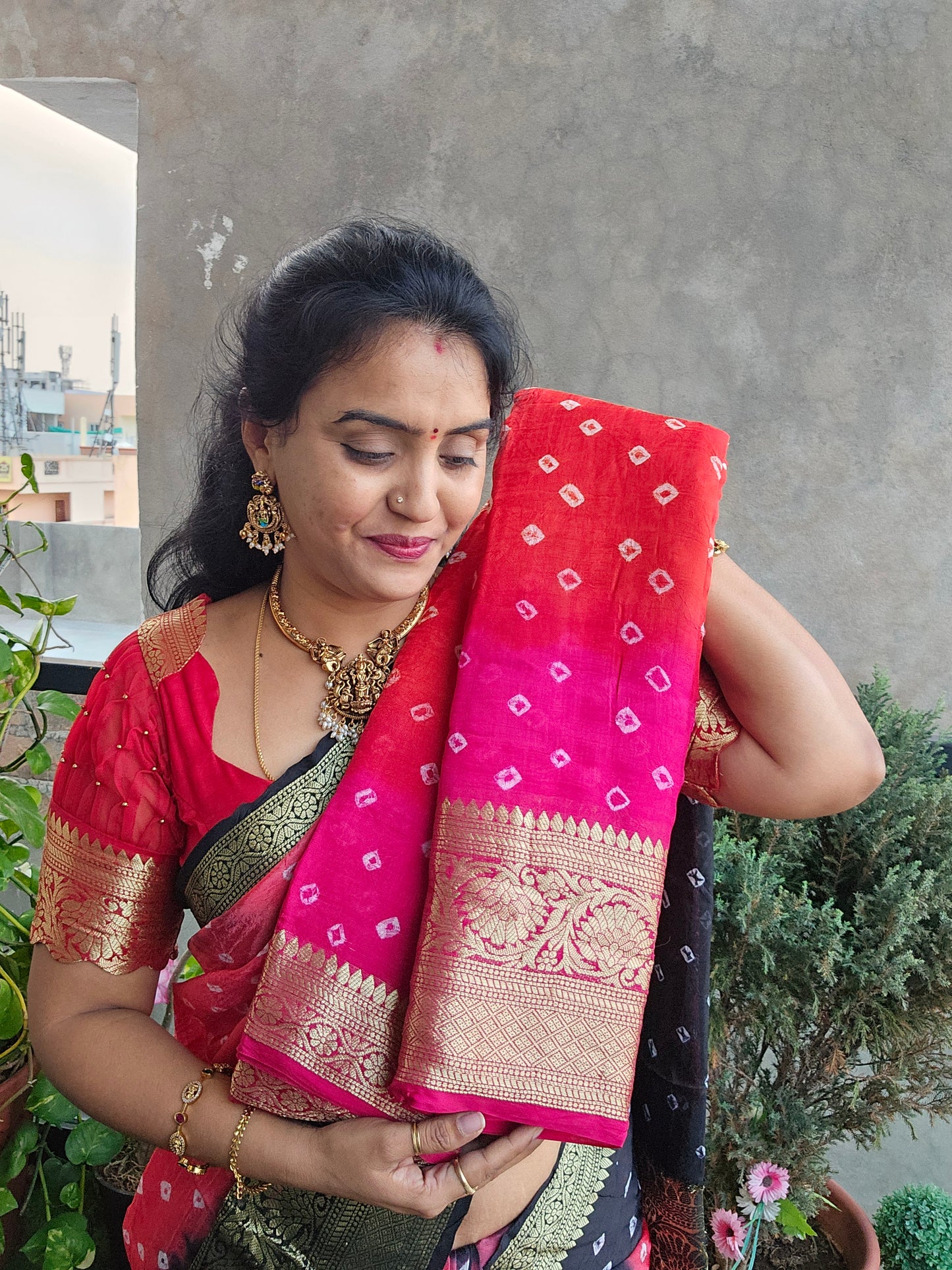Saree un stiched blouse code SLS 525