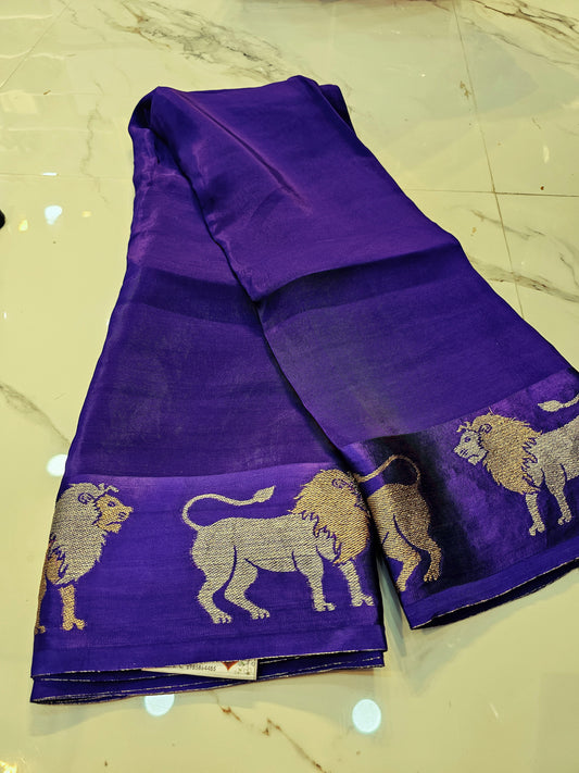 Saree un stiched blouse SLS 84