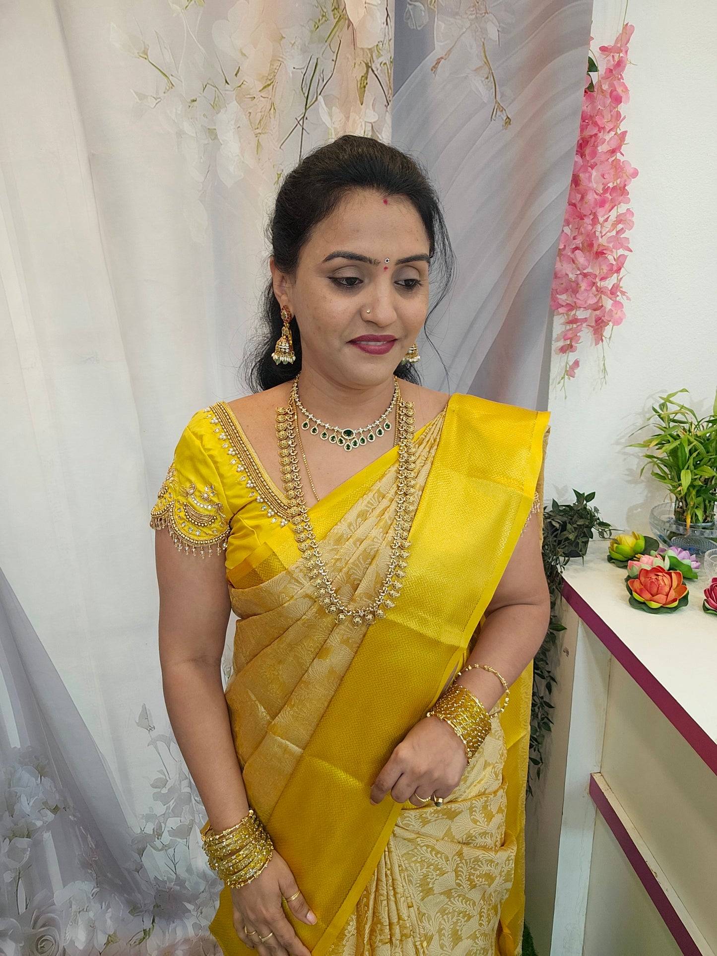 Saree un stiched blouse code SLS 476