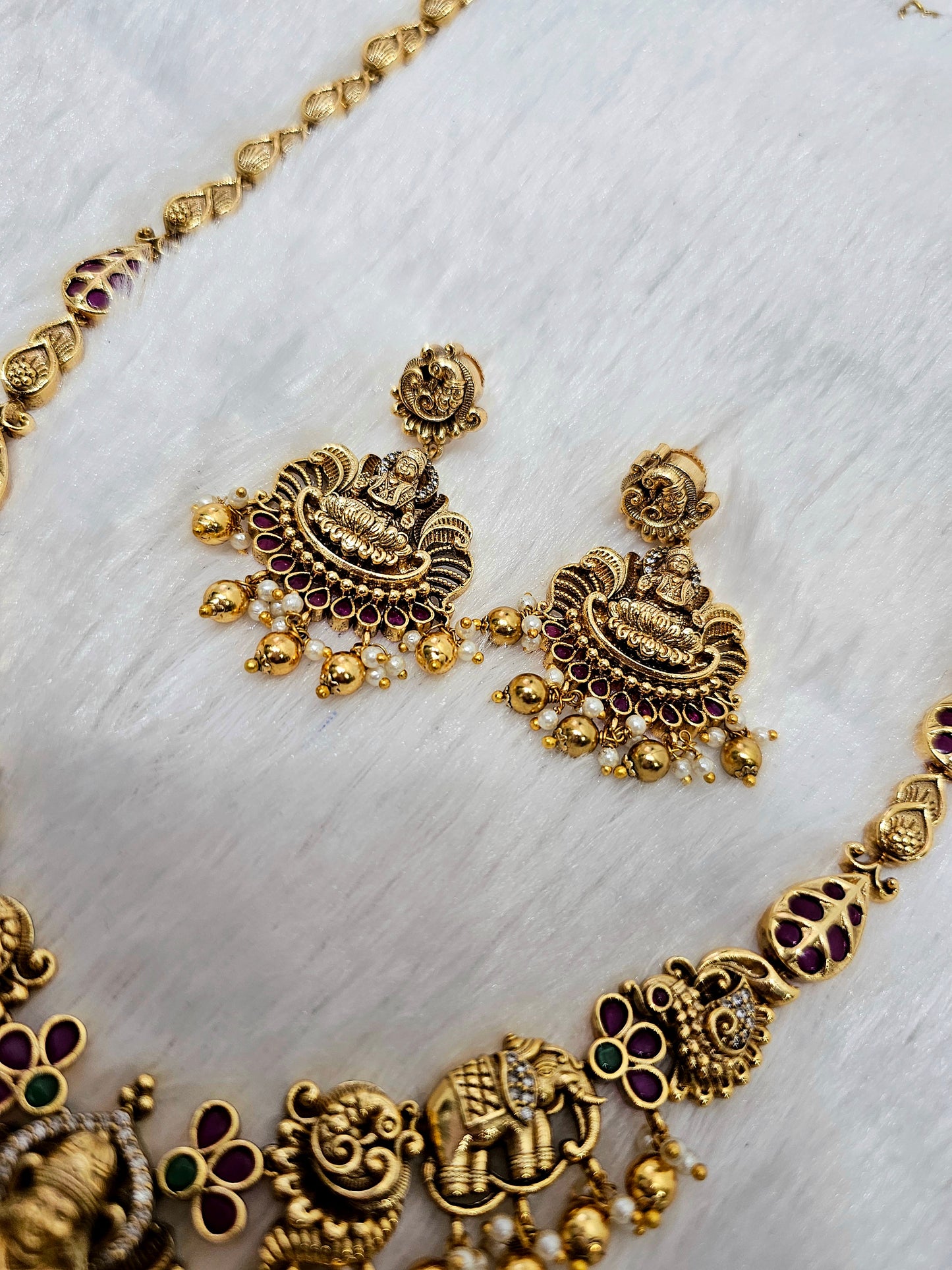 Long set with earrings Code SLS 433J