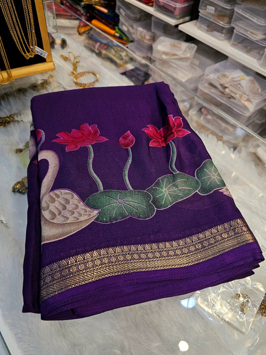 Saree un stiched blouse code SLS 277