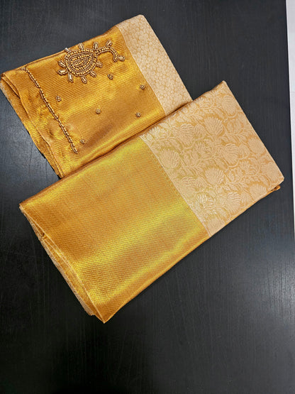 Saree un stiched blouse code SLS 476