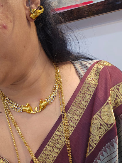 Neck set with earrings code SLS 839J