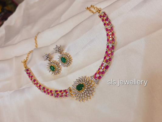 Neck set with earrings Code SLS 305 J