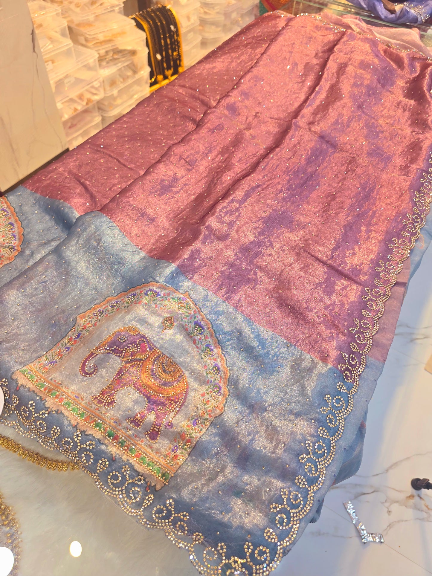 Saree un stitched blouse - SLS 230