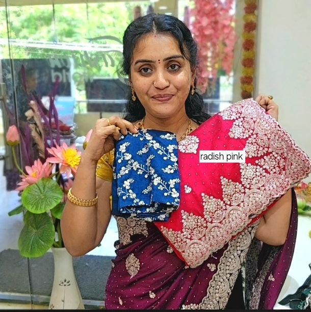 Saree un stitched blouse -SLS68