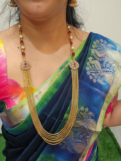 chandraharam ( handmade step chain)- SLS 68J