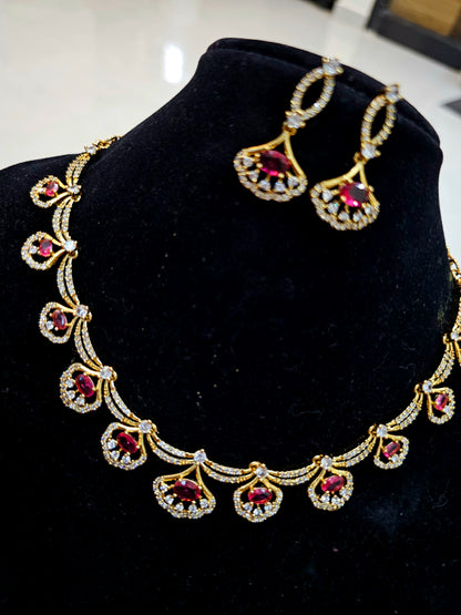Rubi Neck set with earrings code SLS 438 J