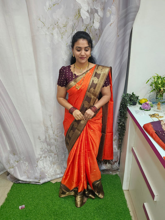 Saree un stiched blouse code SLS 499