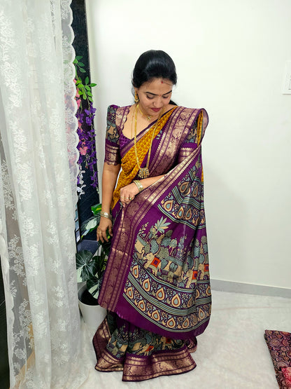 Saree un stiched blouse code SLS 586