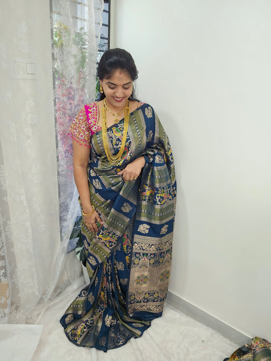 Saree un stiched blouse code SLS 606