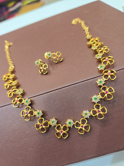 Neck set with earrings Code SLS282J