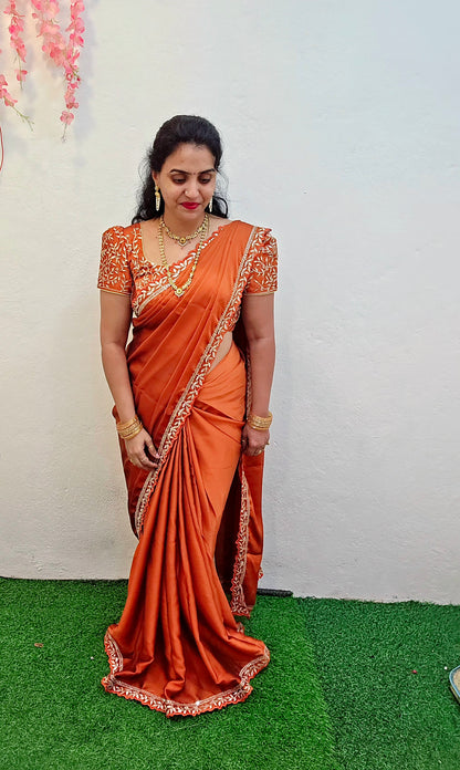 Saree un stiched blouse code send 400