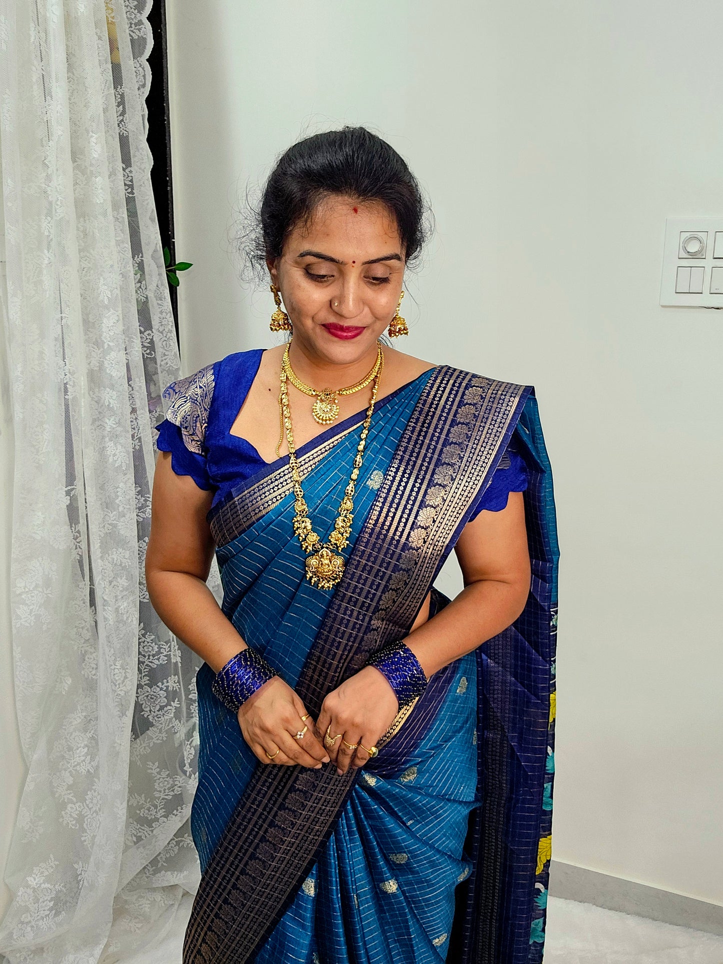 Saree un stiched blouse code SLS 493