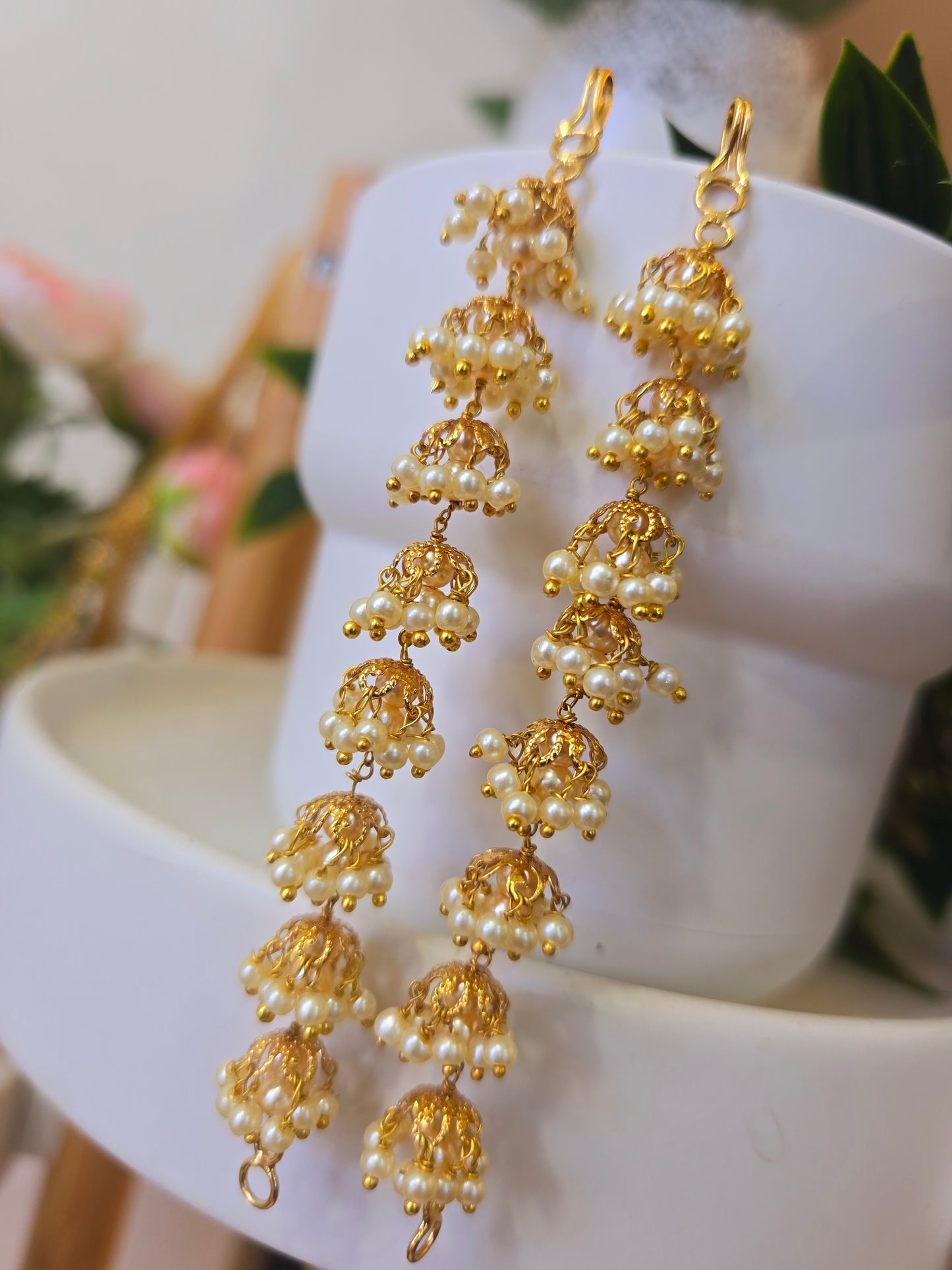 Ear chains 2 in 1 [ mati  champaswaram ] code SLS 295 J