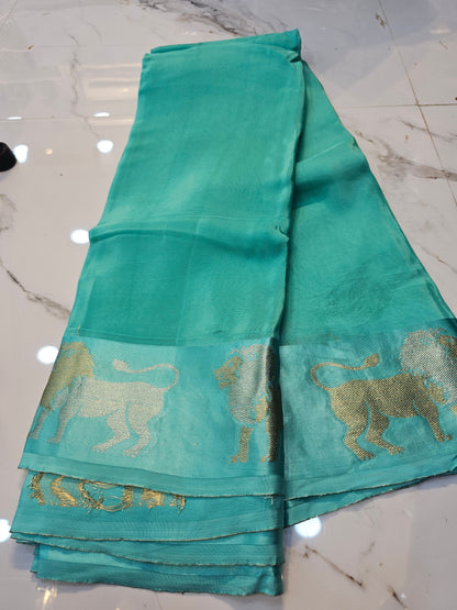 Saree un stiched blouse SLS 84