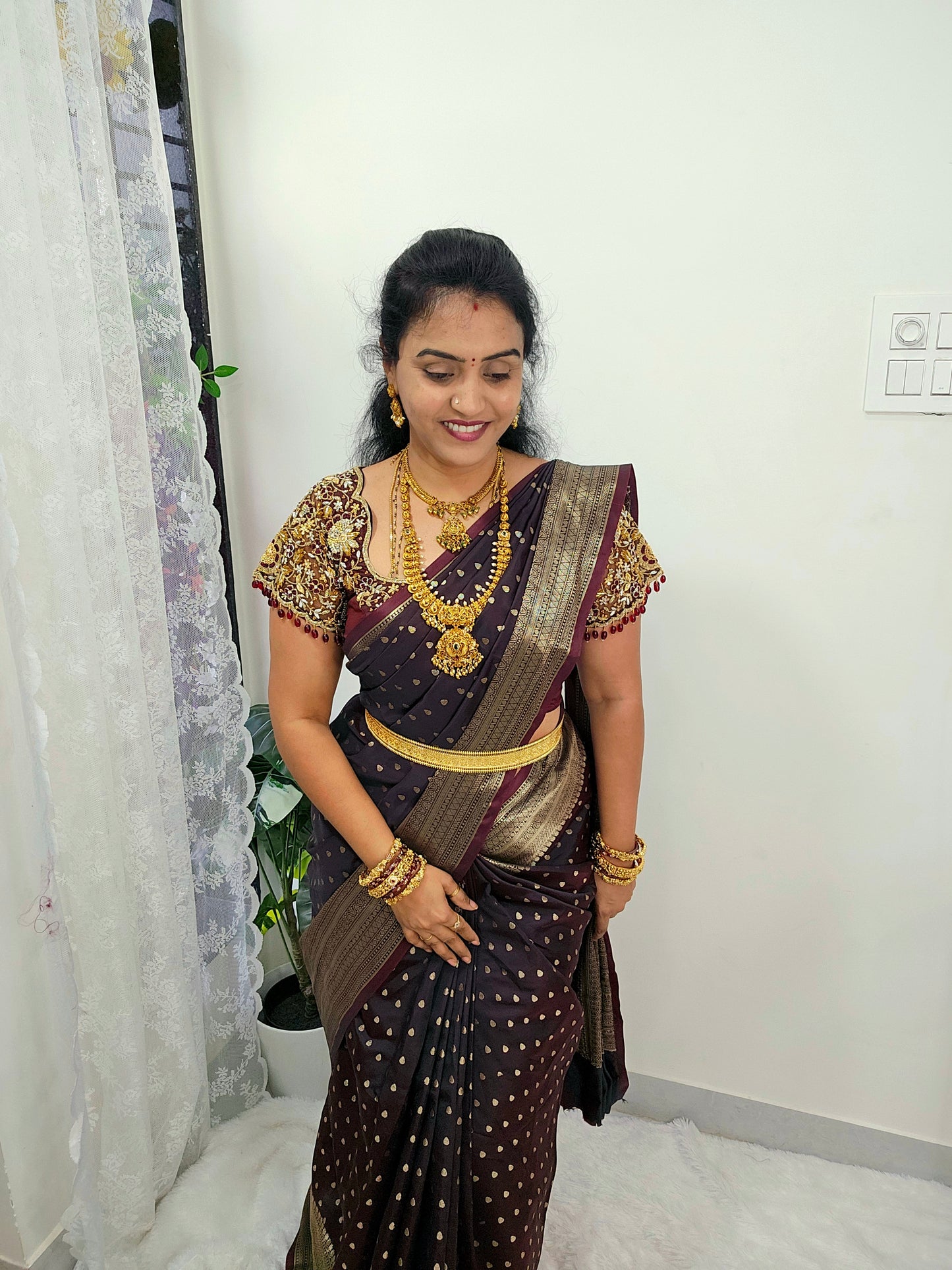 Saree un stiched blouse code SLS 505