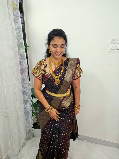 Saree un stiched blouse code SLS 505